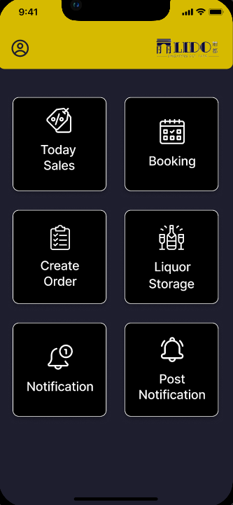 Mobile app — home